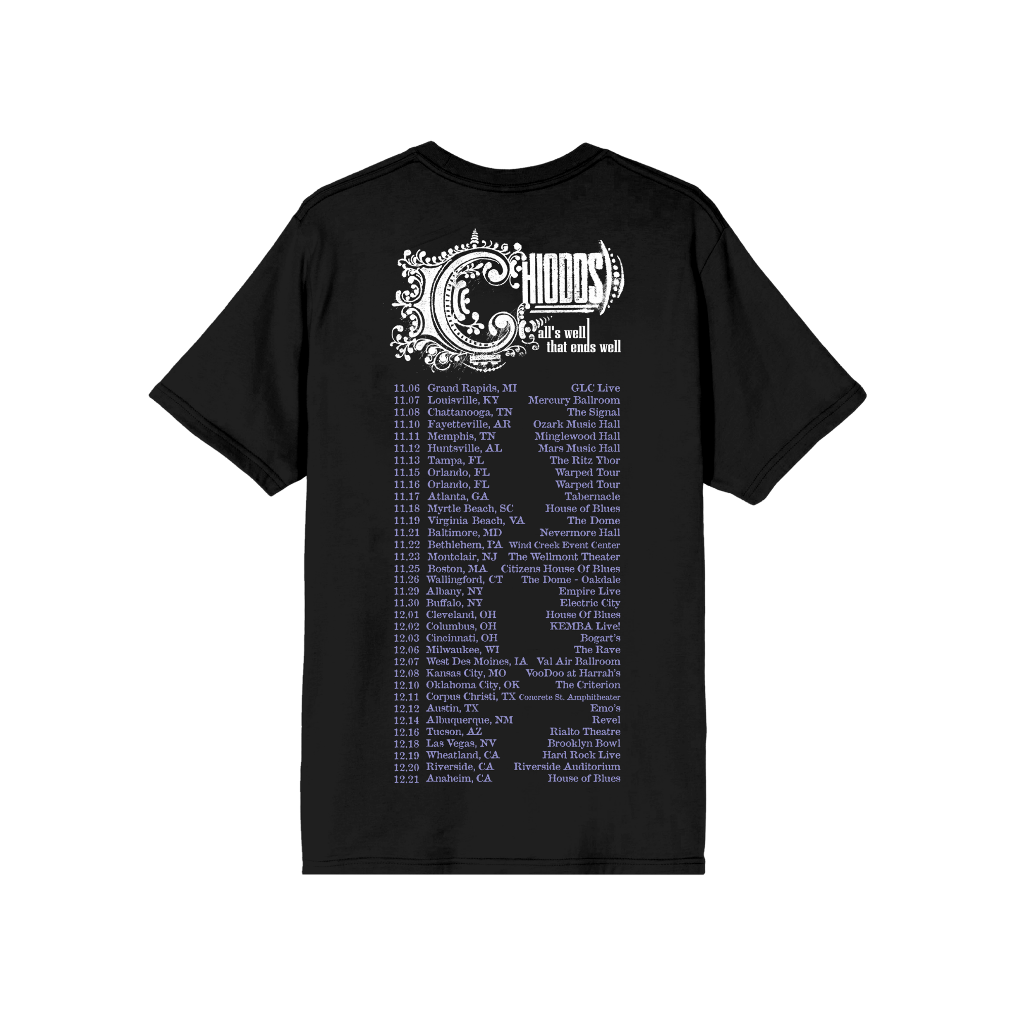 AWTEW 2025 Tour Itin Tee