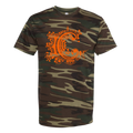 Orange Logo Camo Tee