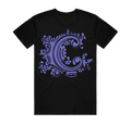 Purple Logo Black Tee